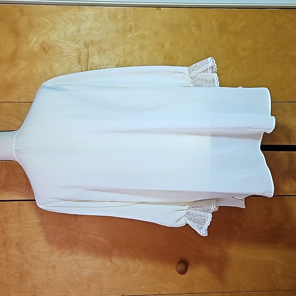 California Dynasty Vintage Bed Jacket Robe Lace Large Medium - Picture 4 of 10